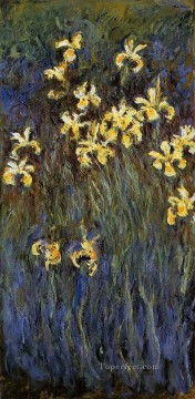 Iris Amarillos II Claude Monet Impresionismo Flores Pinturas al óleo